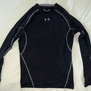 Under Armour Black Performance Top with Gray Accents